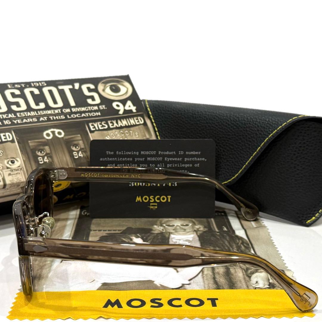 【極美品】日本限定 モスコット レムトッシュ46 BROWN ASHガラスレンズ