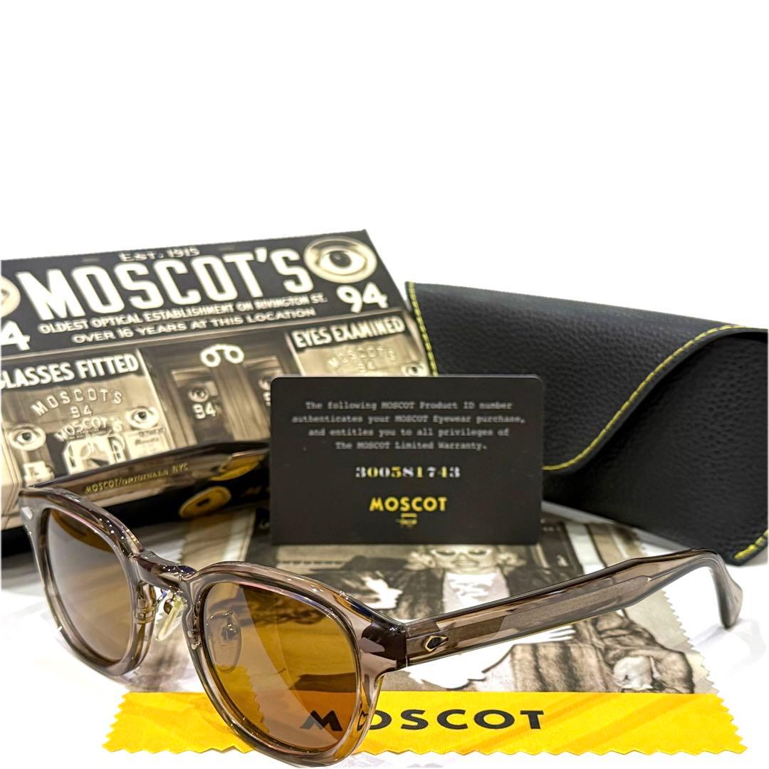 【極美品】日本限定 モスコット レムトッシュ46 BROWN ASHガラスレンズ
