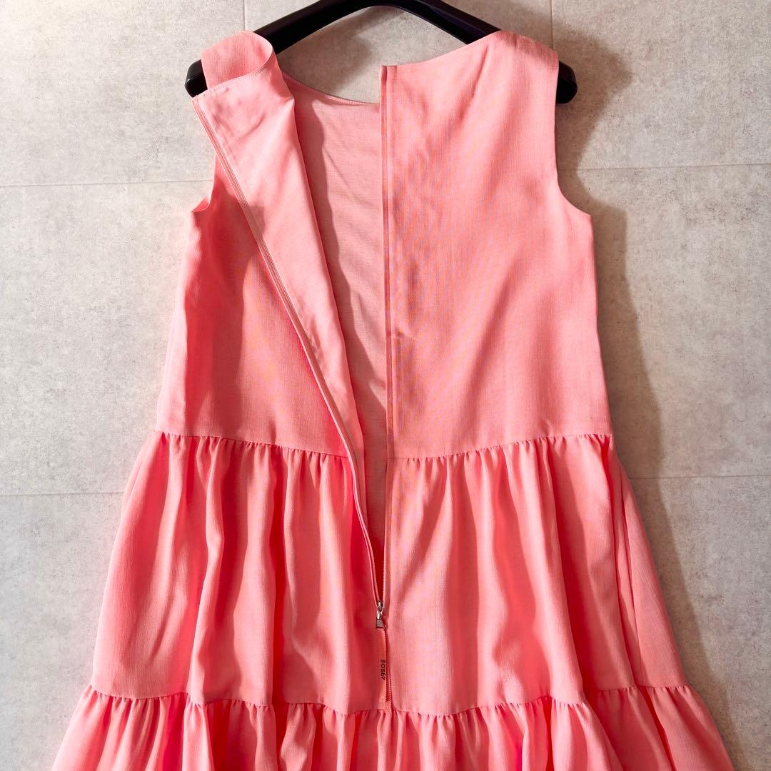 未使用級✨️24年増産 フォクシー ナンタケットドレス 38 ピンク ティアード
