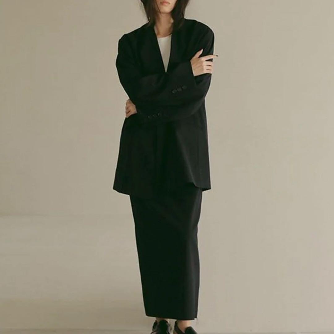 ETRE TOKYO 2way シルエット ノーカラージャケット