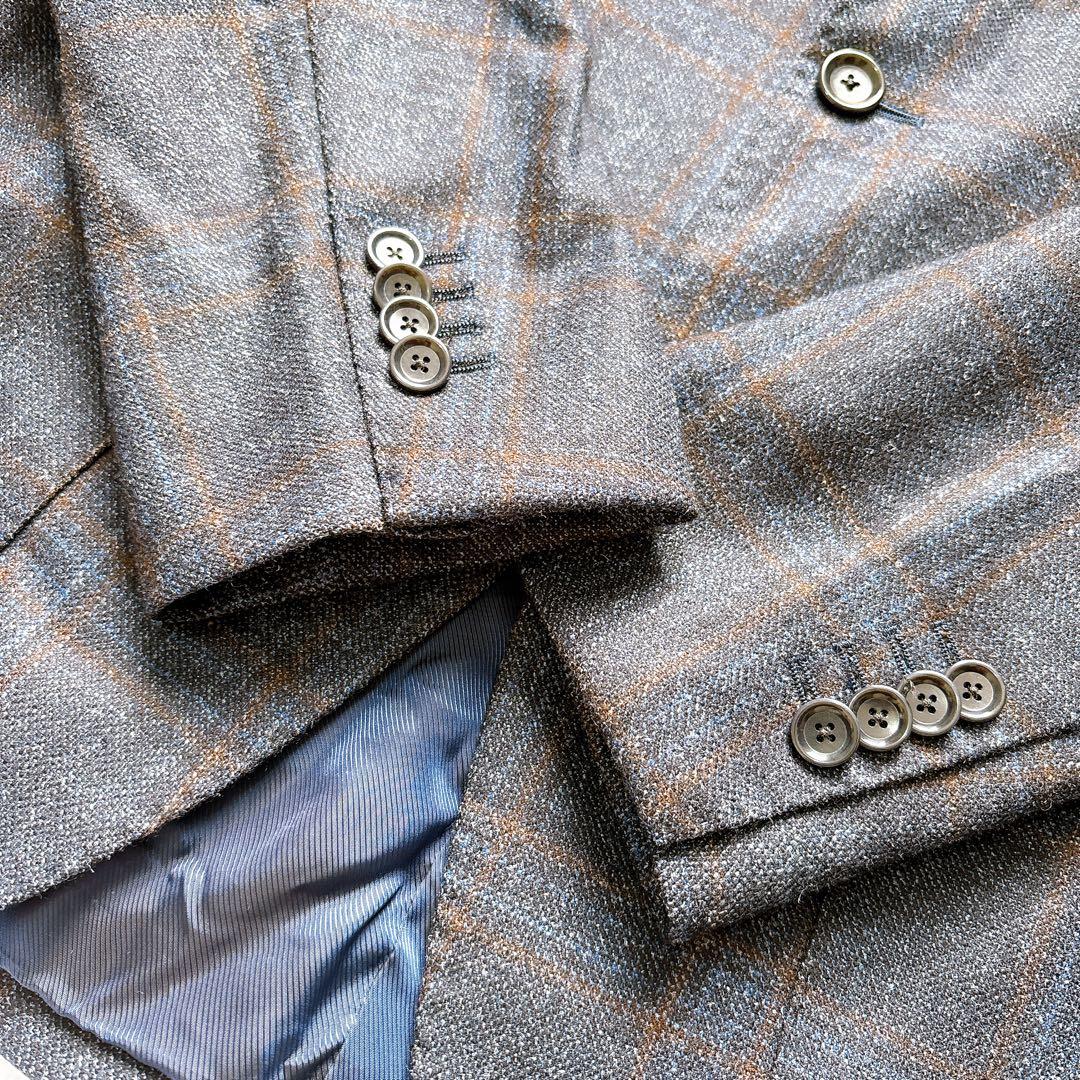 こたろう シルク混★ ビームスエフ テーラードジャケット チェック