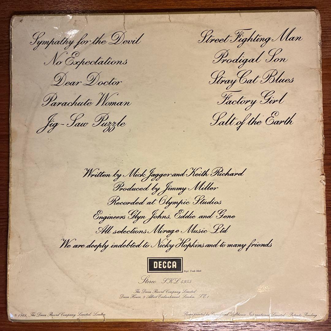 【UKオリジナル】The Rolling Stones / Beggars B~