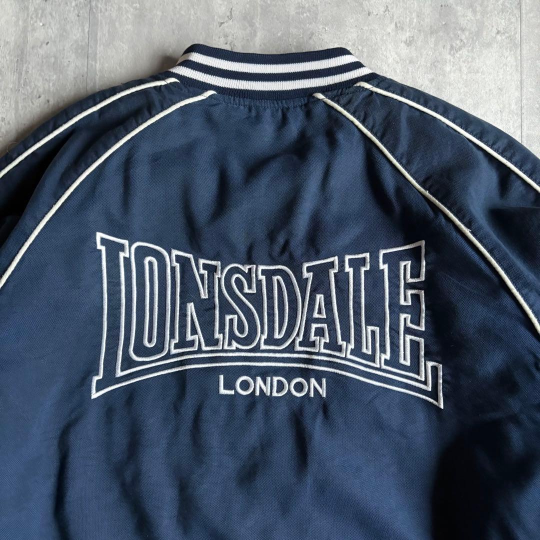 【90s vintage】LONSDALE スタジャン　ブルゾン　短丈　刺繍