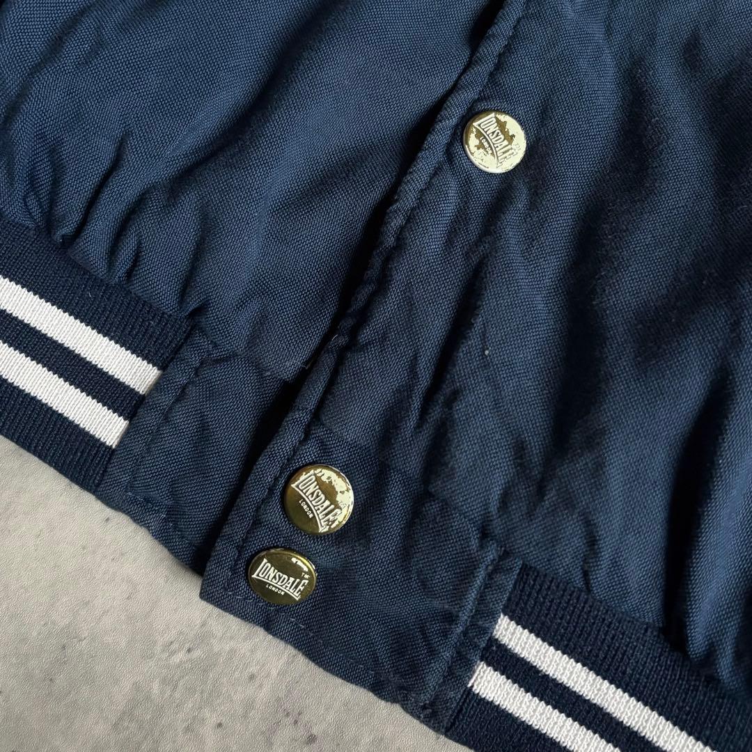 【90s vintage】LONSDALE スタジャン　ブルゾン　短丈　刺繍