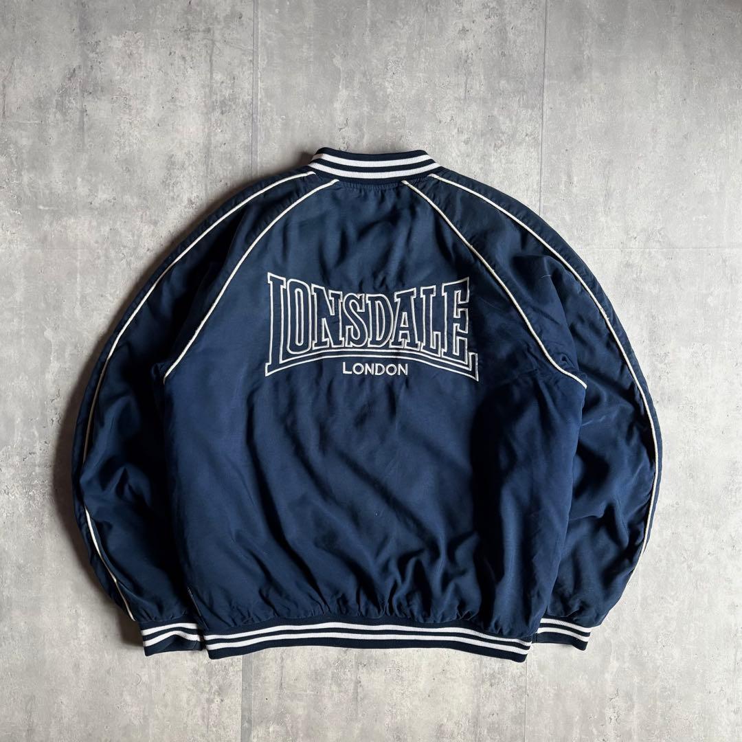 【90s vintage】LONSDALE スタジャン　ブルゾン　短丈　刺繍