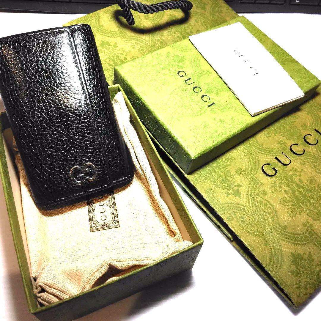 美品 GUCCI DURIAN キーケース メンズ ブラック