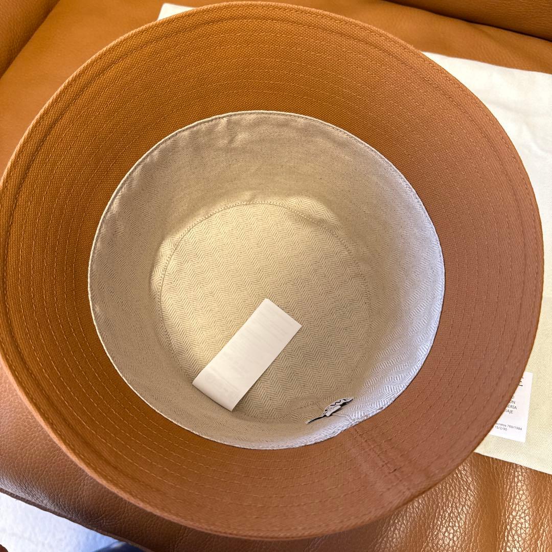 ロエベ バケットハット(キャンバス＆カーフ） 57 バケハ