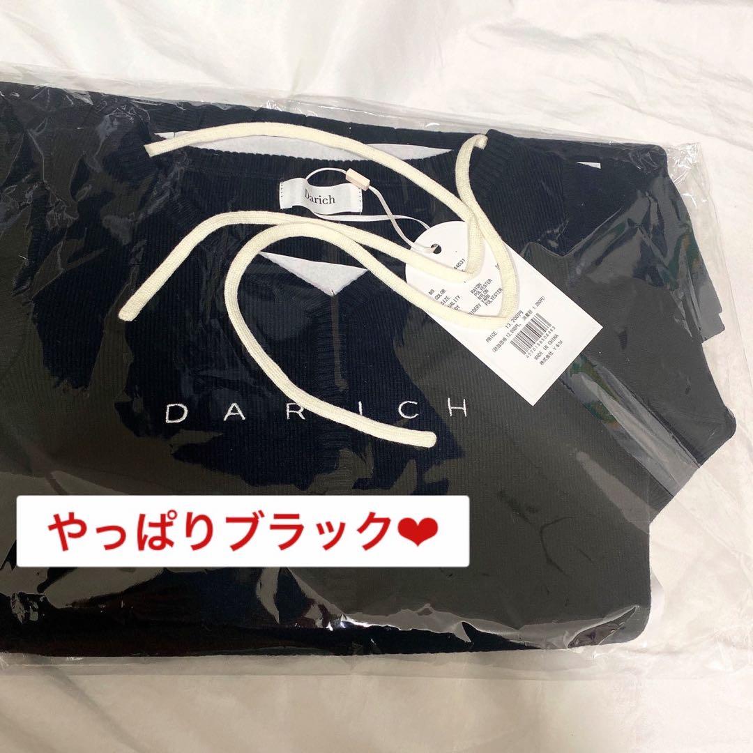 新品未開封　ダーリッチ　ニットミニワンピース　FREE ブラック
