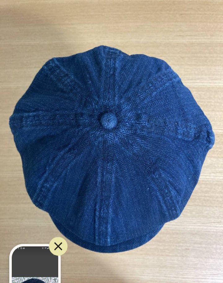 ほぼ未使用 RRL 22SS キャスケット インディゴ ヘリンボーン キャップ