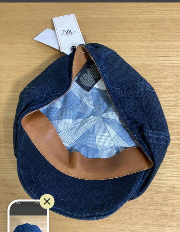 ほぼ未使用 RRL 22SS キャスケット インディゴ ヘリンボーン キャップ