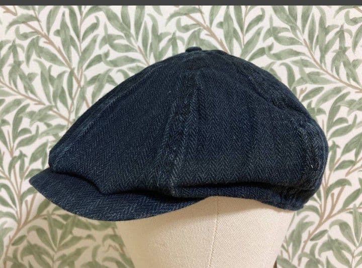 ほぼ未使用 RRL 22SS キャスケット インディゴ ヘリンボーン キャップ