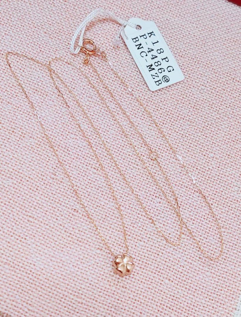 未使用品 四葉 クローバー k18 ネックレス