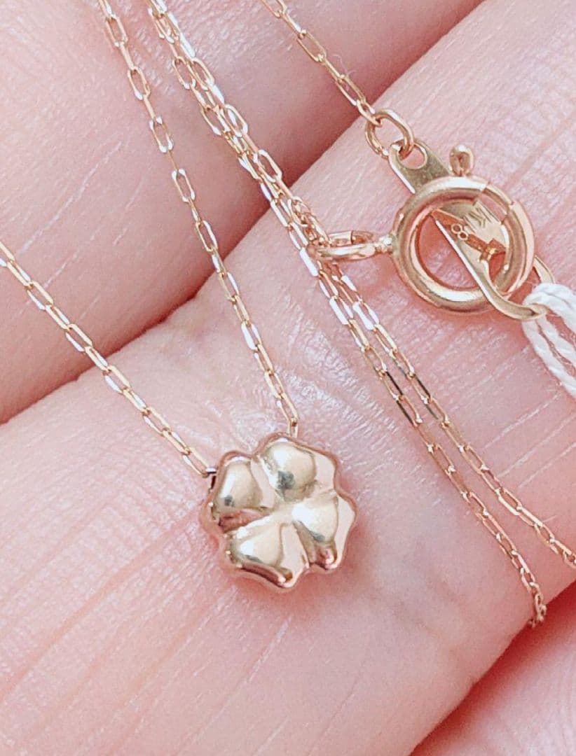 未使用品 四葉 クローバー k18 ネックレス