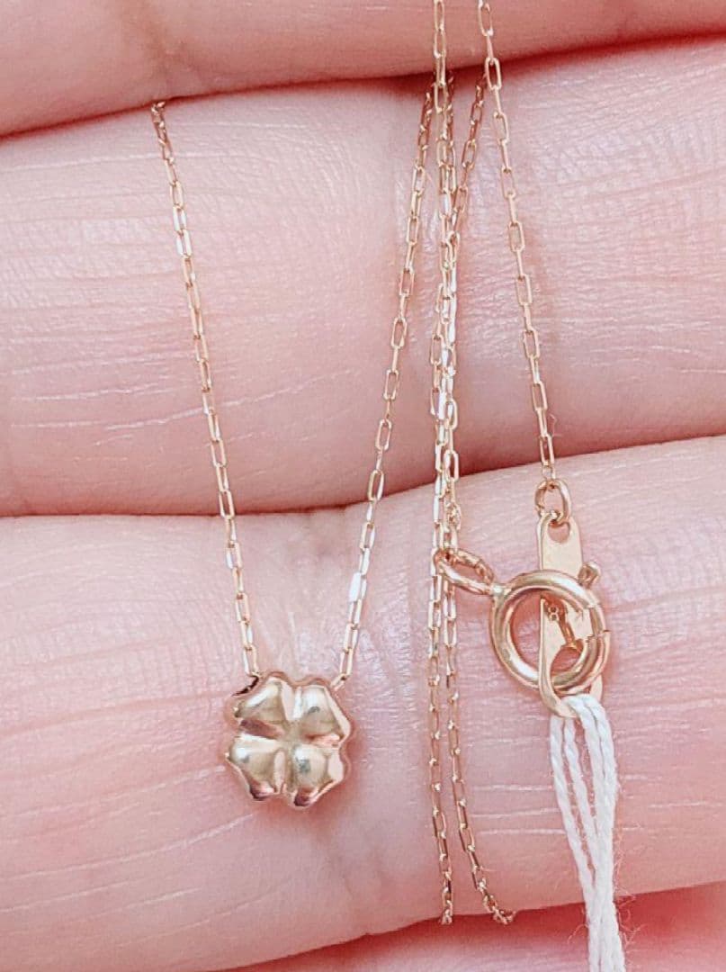 未使用品 四葉 クローバー k18 ネックレス