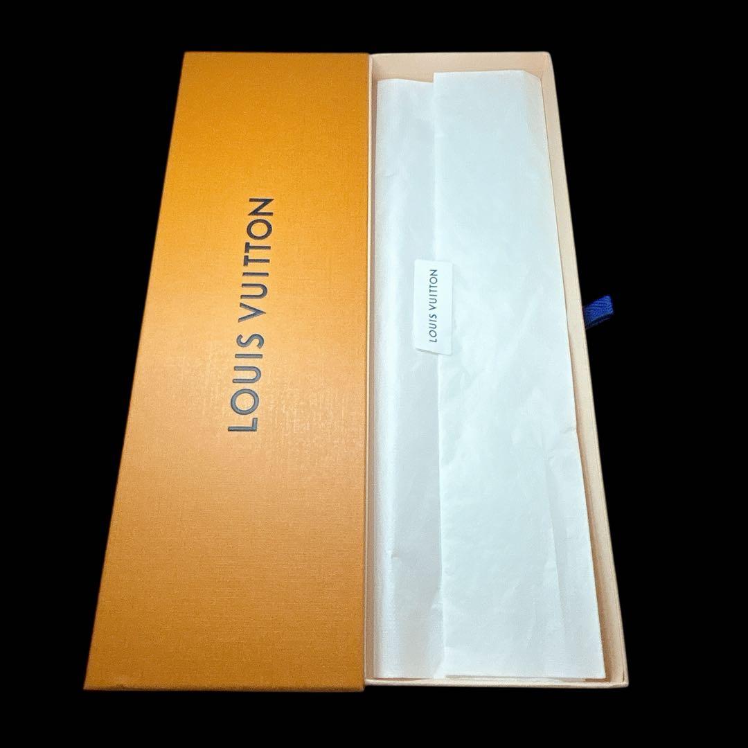 箱付 未使用 ルイヴィトン モノグラム シルク ネクタイ 光沢 アイボリー