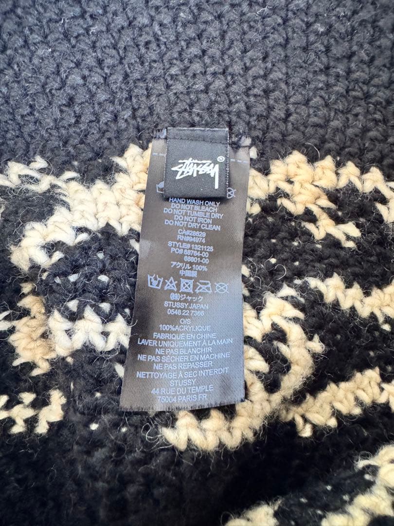 STUSSY SS Knit Bucket Hat 1321125 ブラック