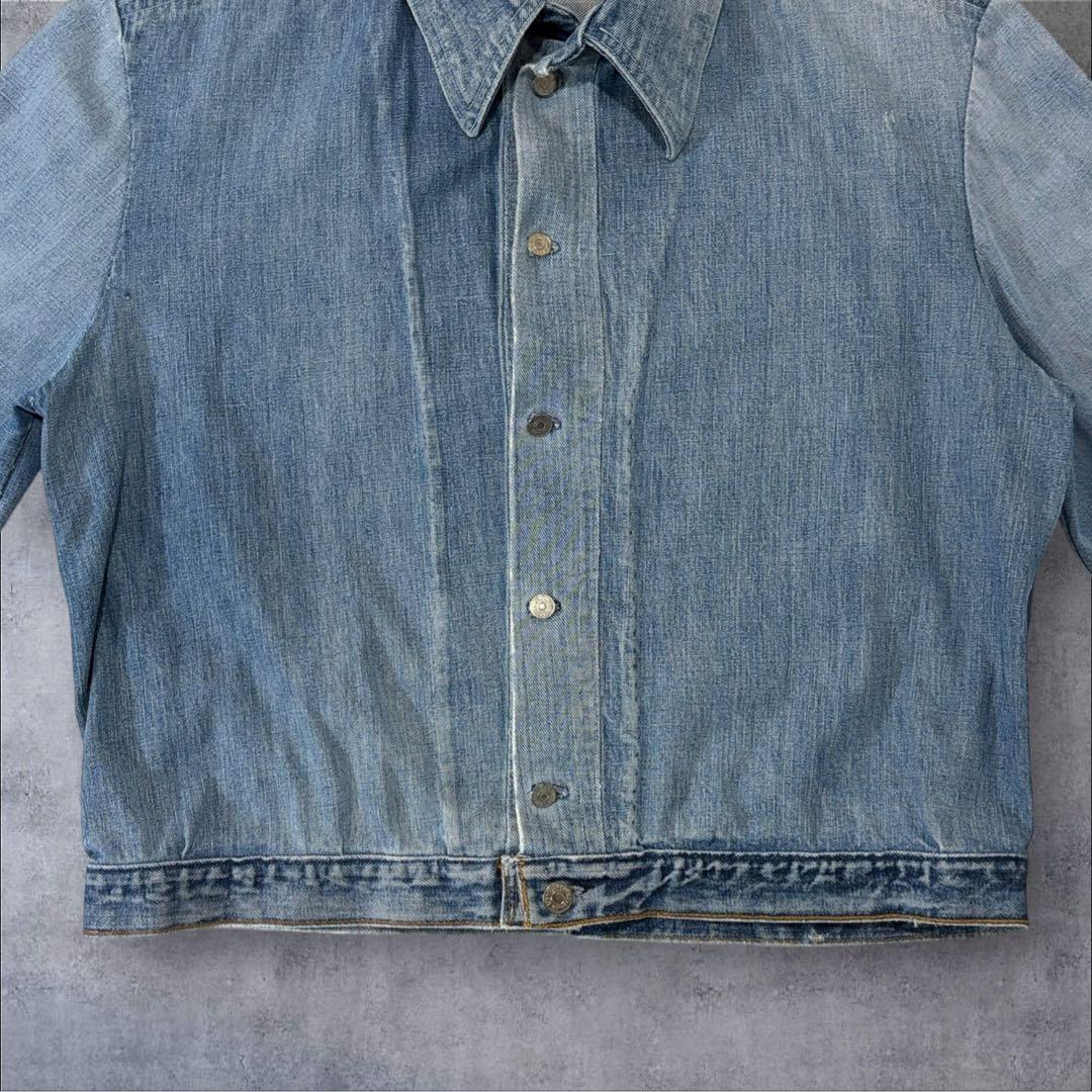 70s リメイクデニムジャケット リーバイス生地 ボタン裏2 & 6 M相当