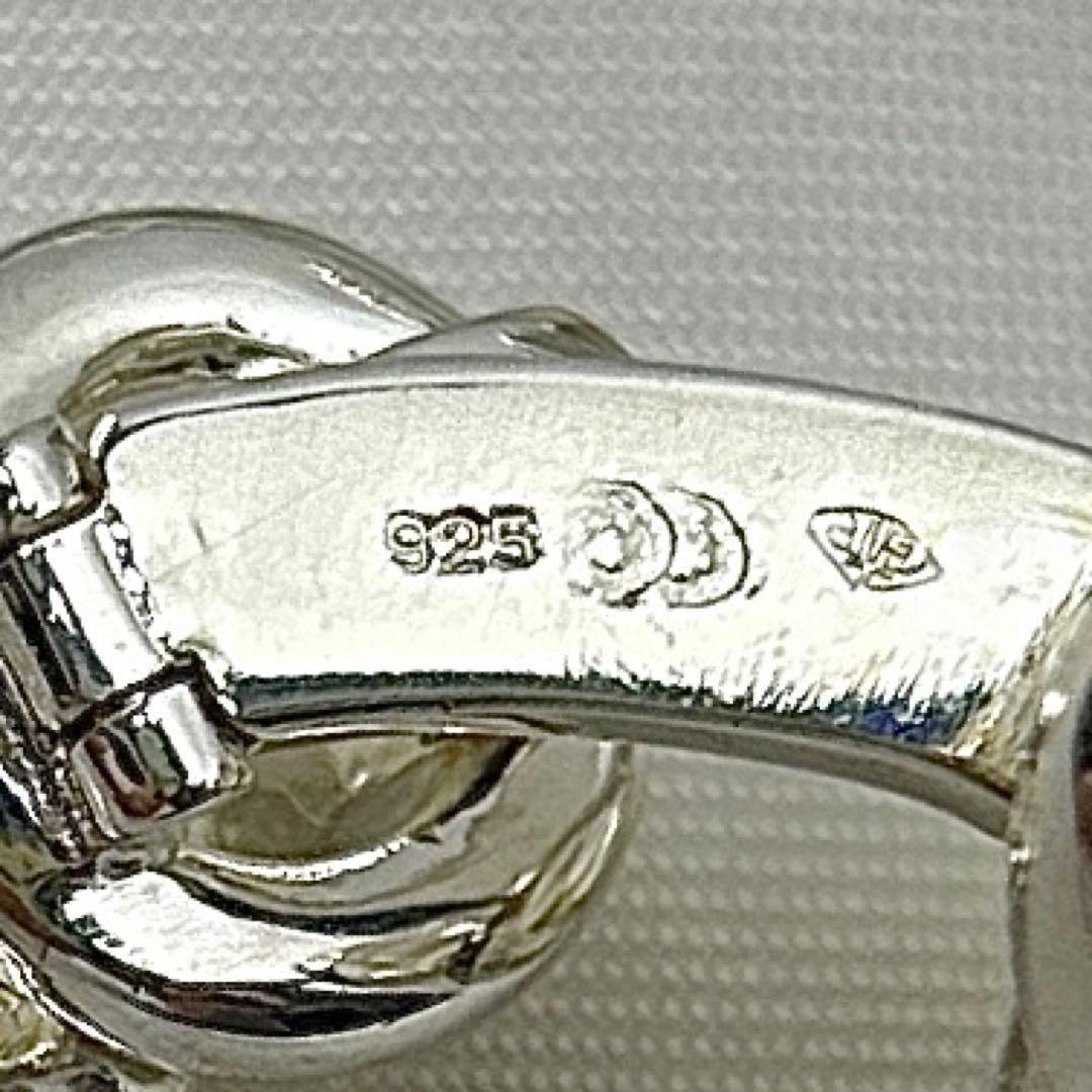 お値下げです。エルメス カフス　シルバー925　ダブルフェィス　貴金属