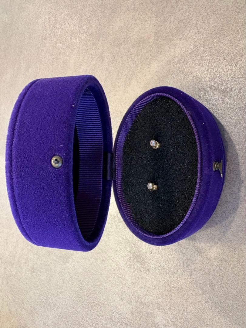 アガット agete 1粒ダイヤモンドピアス 18金