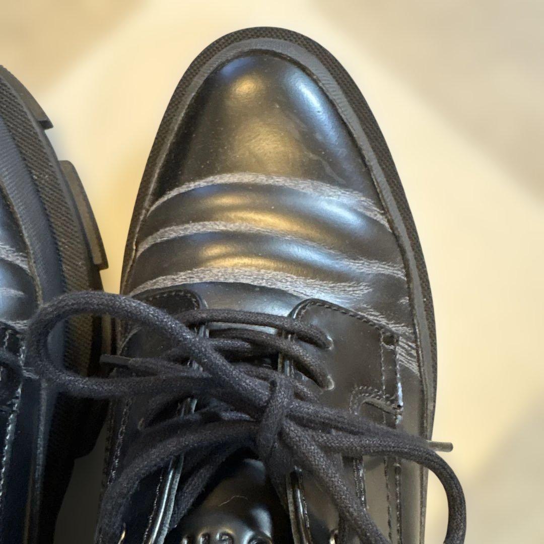 靴 both - GAO DERBIES-SPAZZOLATO-BLACK 42