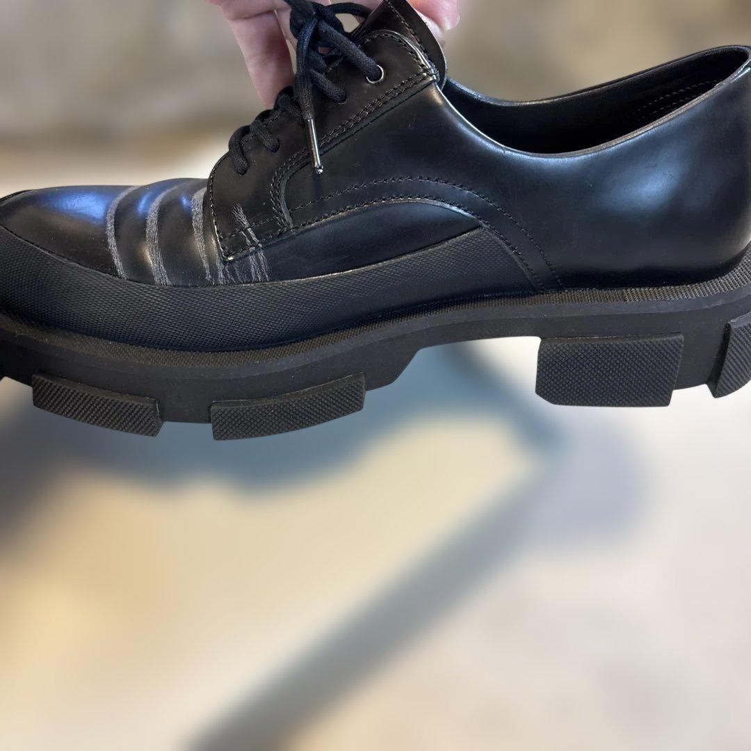 靴 both - GAO DERBIES-SPAZZOLATO-BLACK 42