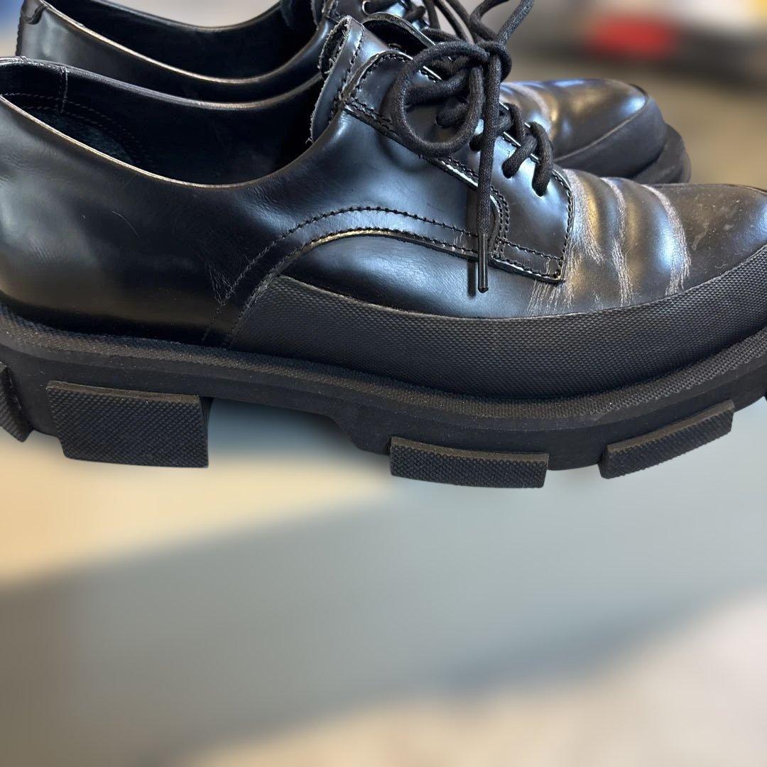 靴 both - GAO DERBIES-SPAZZOLATO-BLACK 42