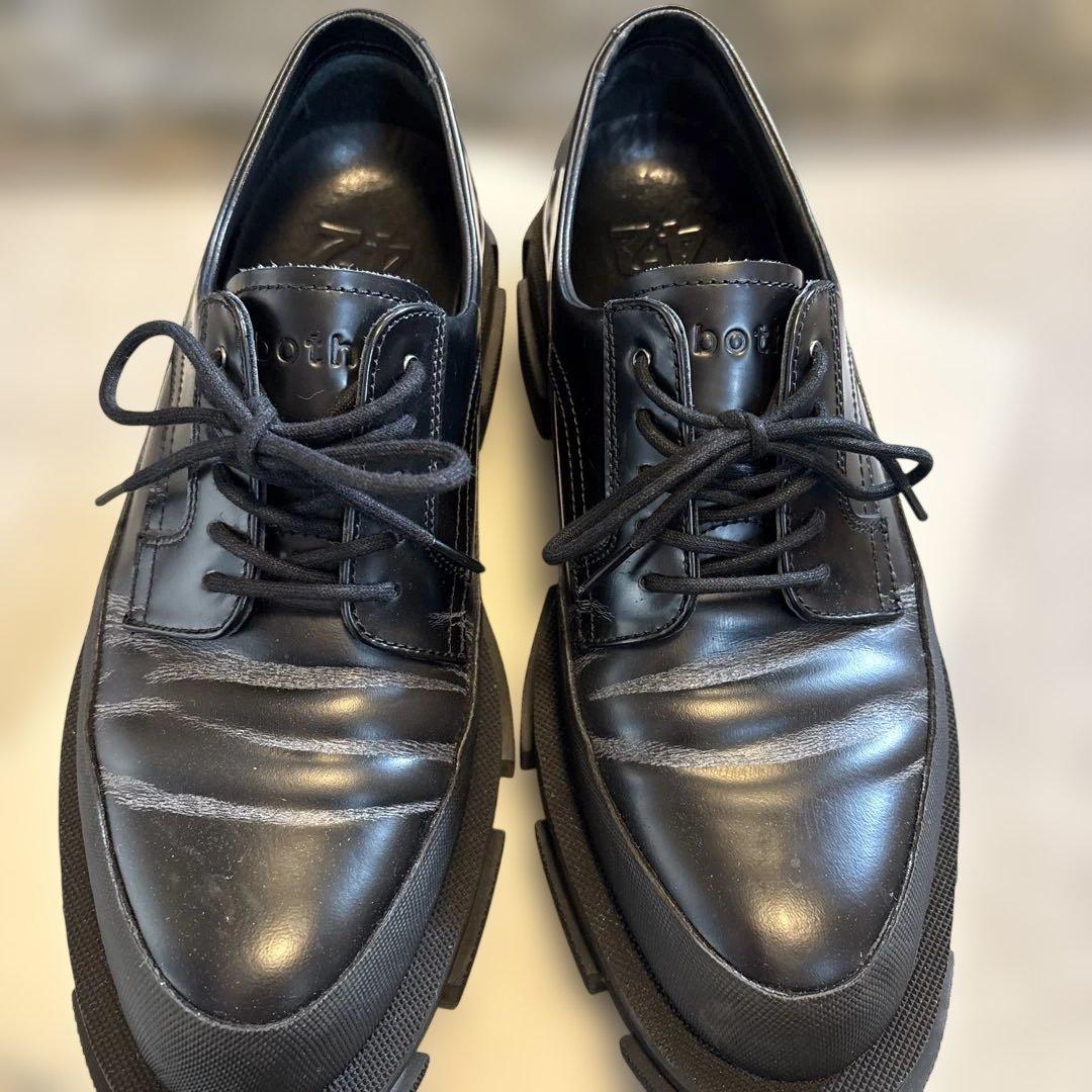 靴 both - GAO DERBIES-SPAZZOLATO-BLACK 42