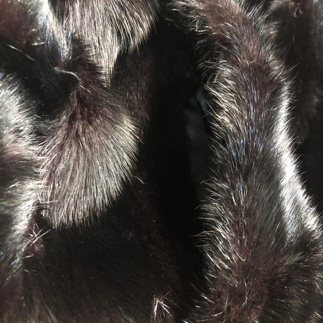 ミンク毛皮　ドルマン　ラグランスリーブ　ヘアーアップ＆ダウン