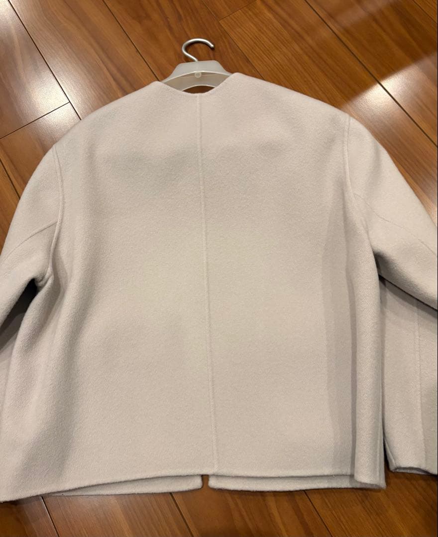 シャルムビーバーノーカラーブルゾン　コート ANAYI