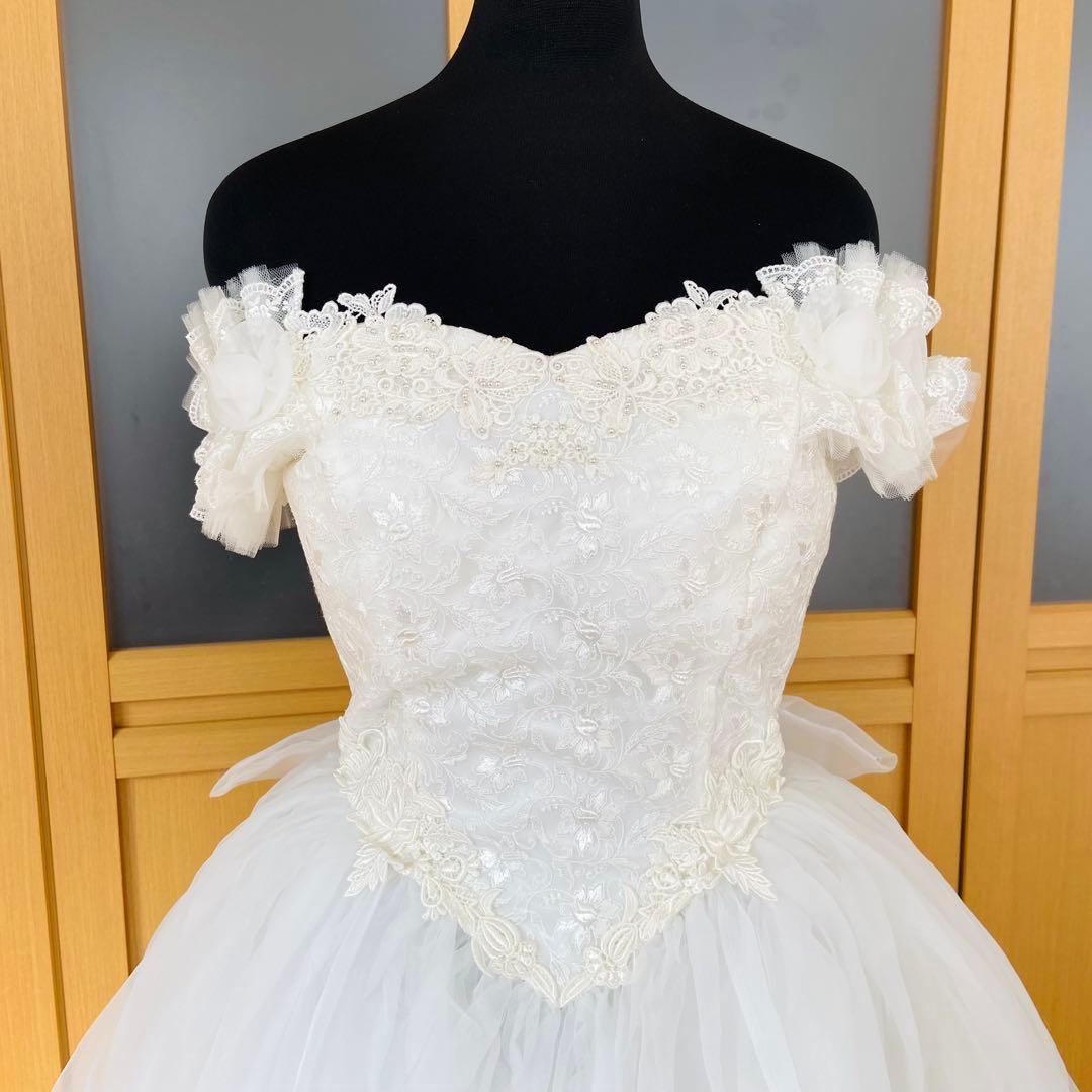 定価16万円✨Dress Black✨レース✨Aライン✨ウェディングドレス✨9号