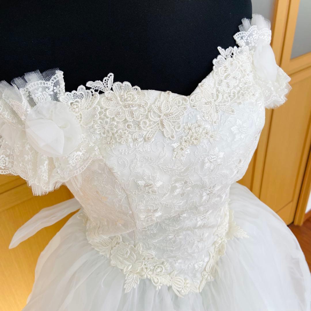 定価16万円✨Dress Black✨レース✨Aライン✨ウェディングドレス✨9号