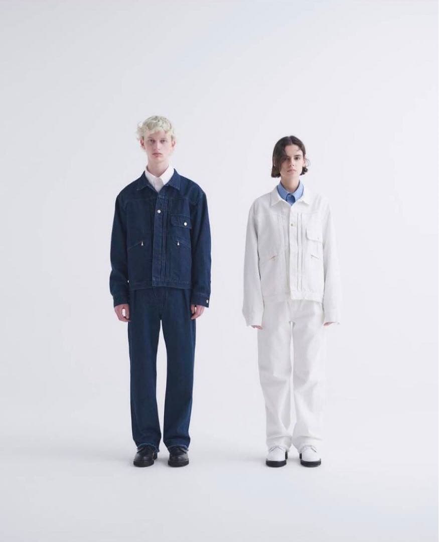 【新品早い者勝ち】CULLNI ダークネイビーデニムセットアップ　サイズ2