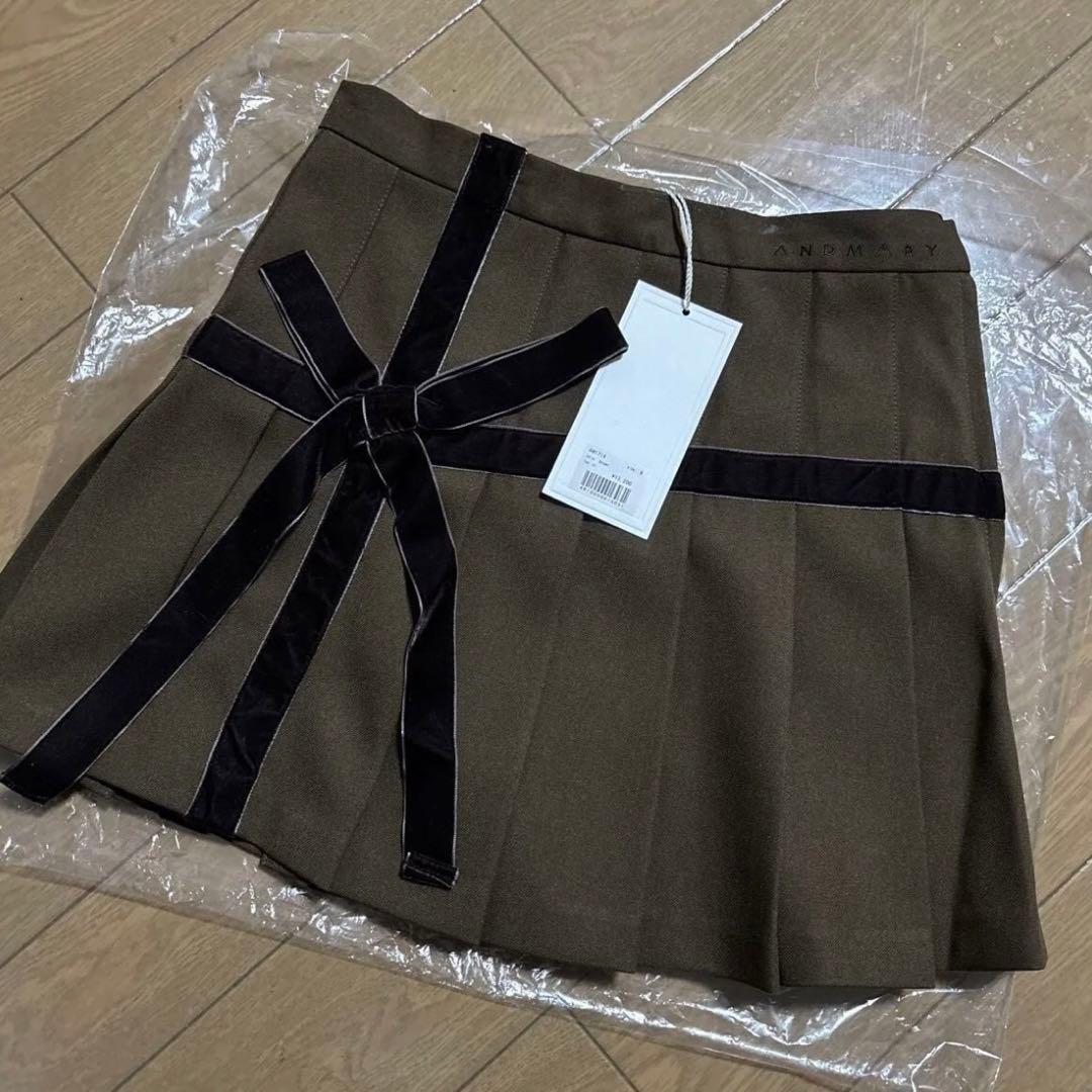 スカート ANDMARY Valentine ribbon mini skirt