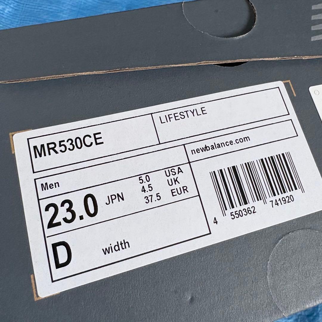 新品⬜︎new balance⬜︎MR530CE⬜︎スニーカー⬜︎ホワイト⬜︎白⬜︎23cm