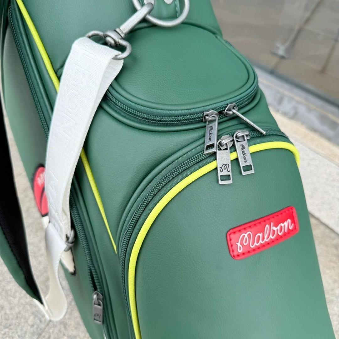マルボンゴルフ キャディバッグ Malbon Golf　スタンドバッグ 緑色