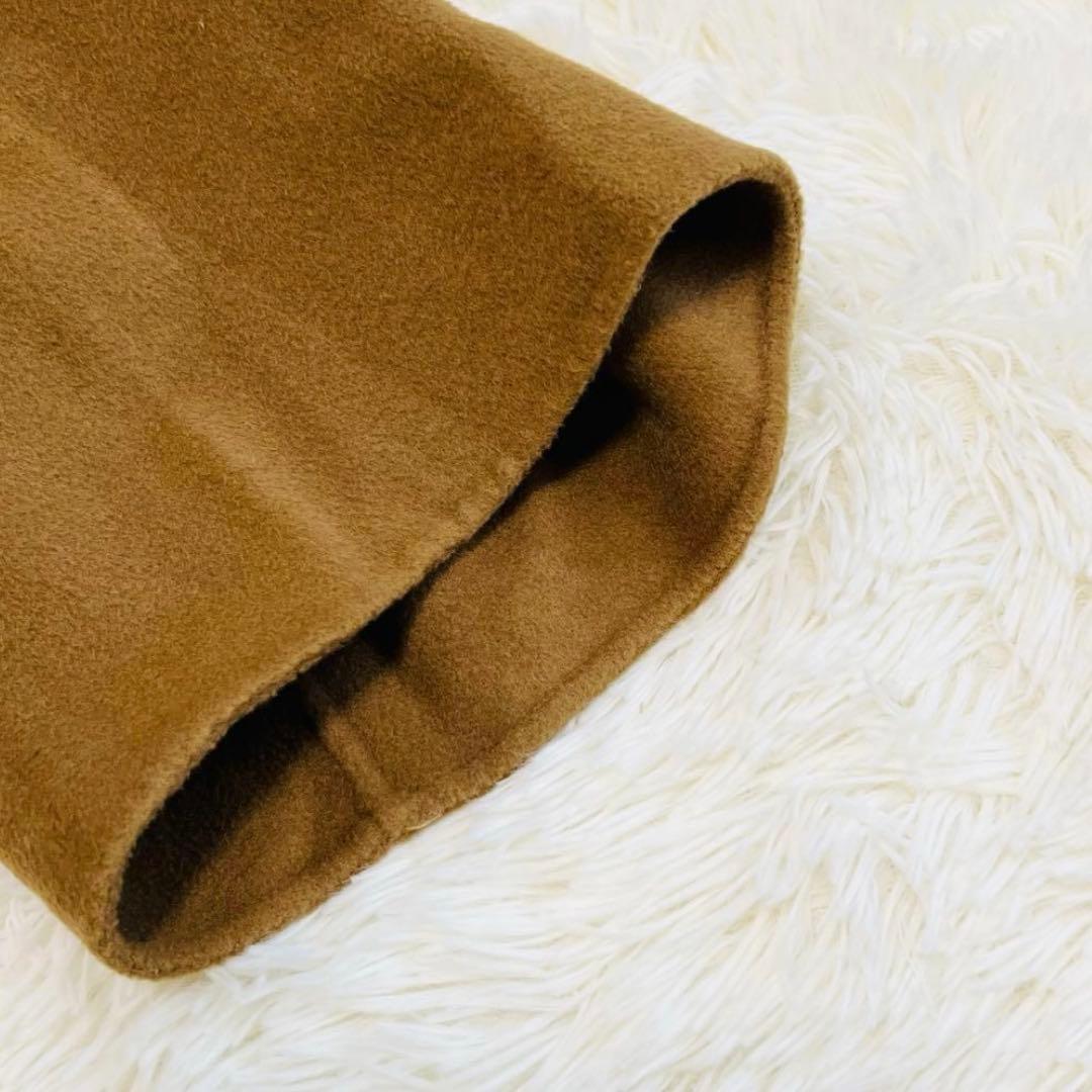 スピックアンドスパン スーパー160sテントラインショートコート キャメル