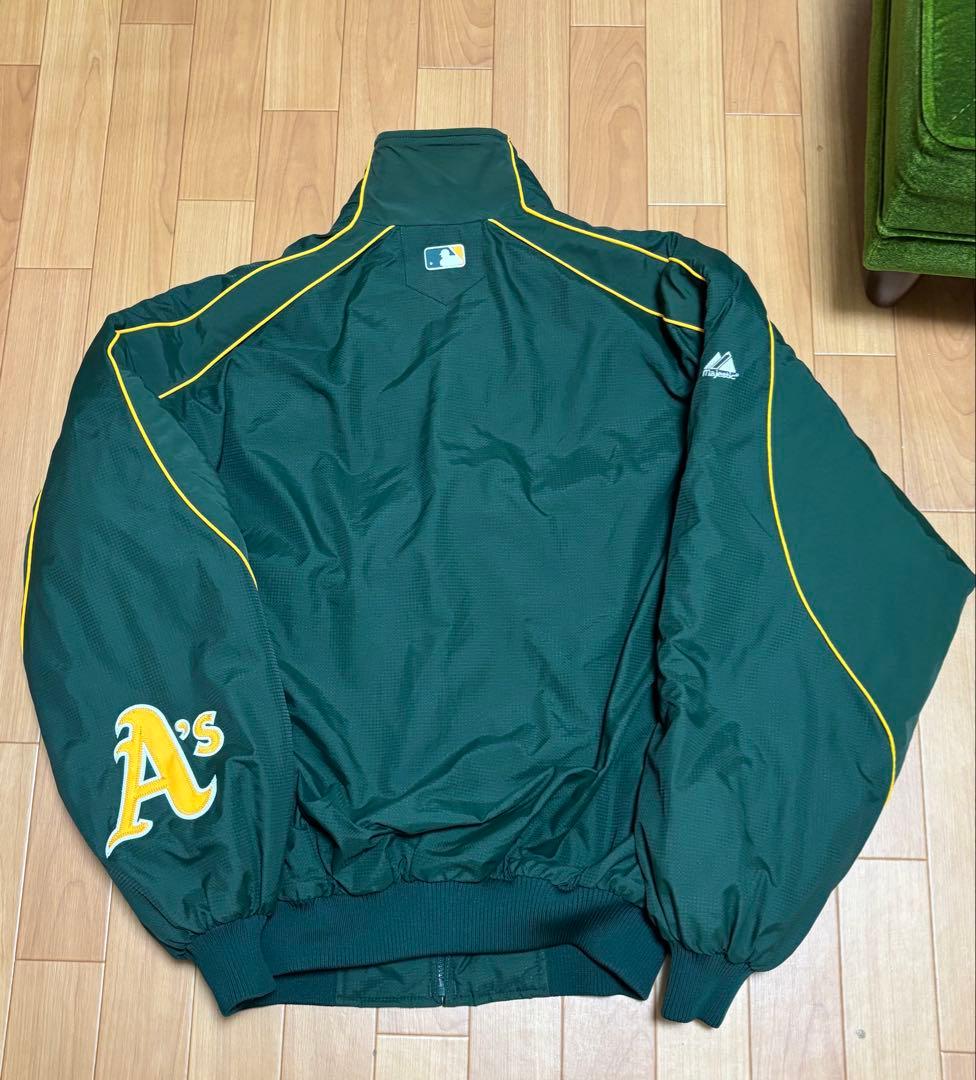 【最終値下げ】MLBオークランド・アスレチックス チームジャケット Ｌ