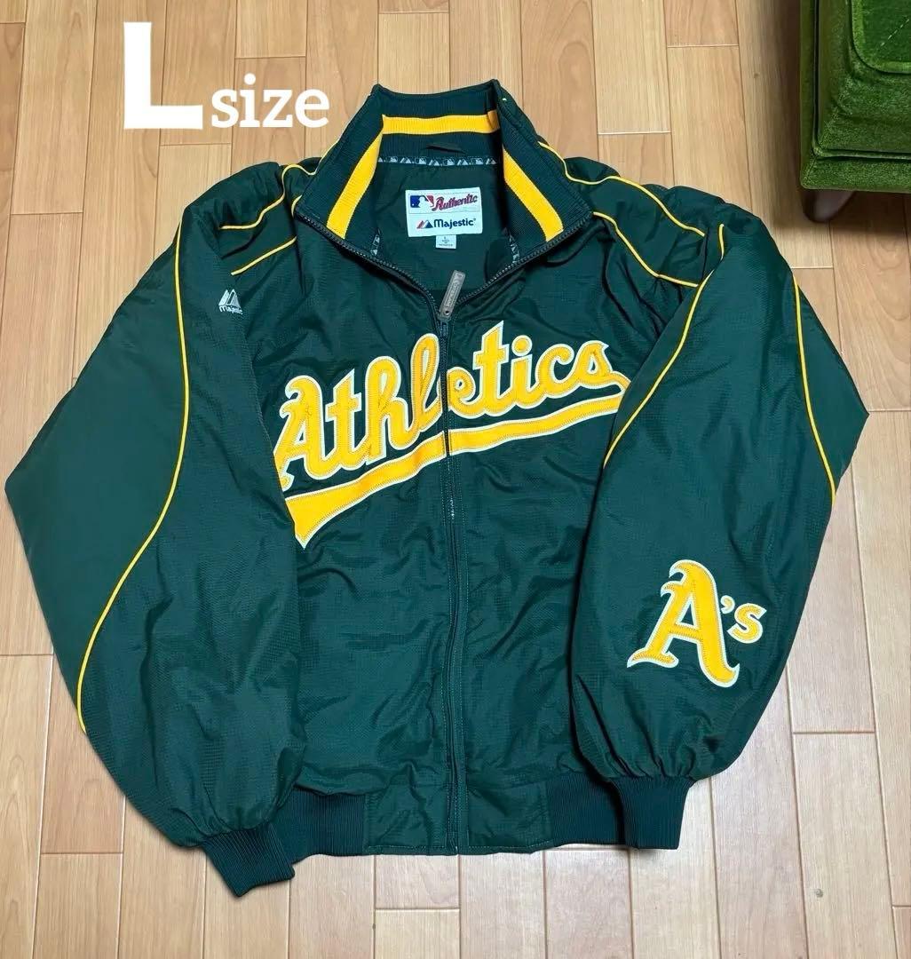 【最終値下げ】MLBオークランド・アスレチックス チームジャケット Ｌ