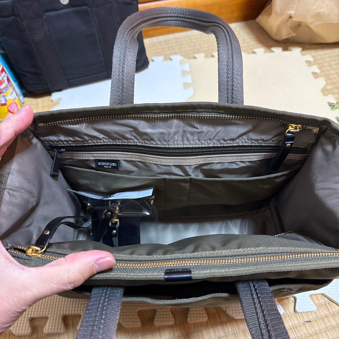 ポーターガール シア トートバック　S ハンドバッグ　オリーブ