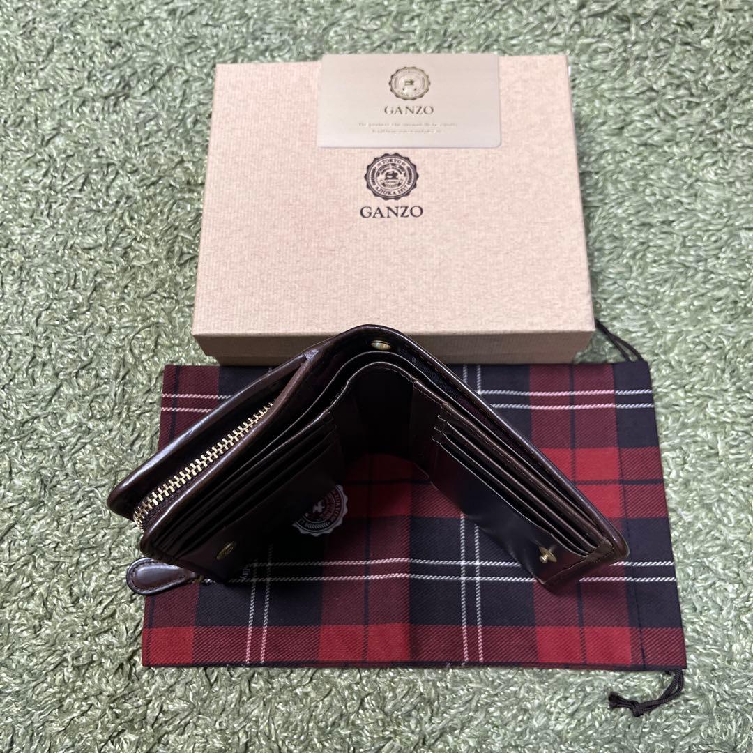 GANZO GH5 二つ折り財布 ブラウン