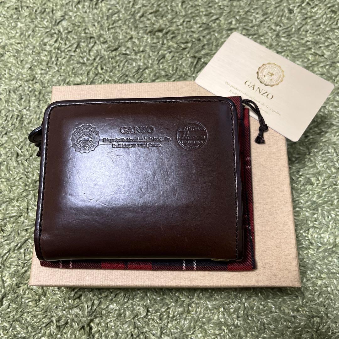 GANZO GH5 二つ折り財布 ブラウン