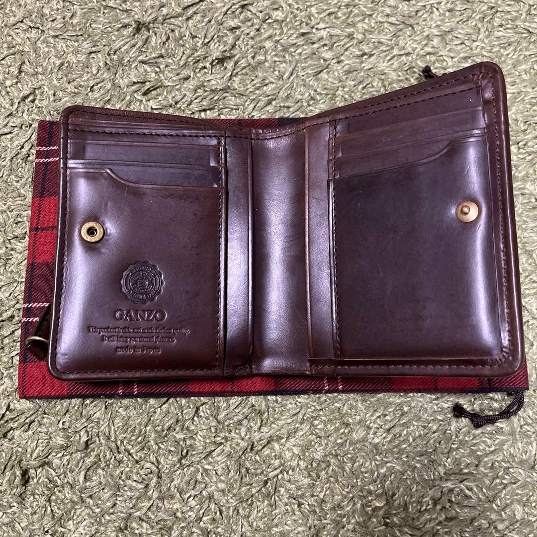GANZO GH5 二つ折り財布 ブラウン