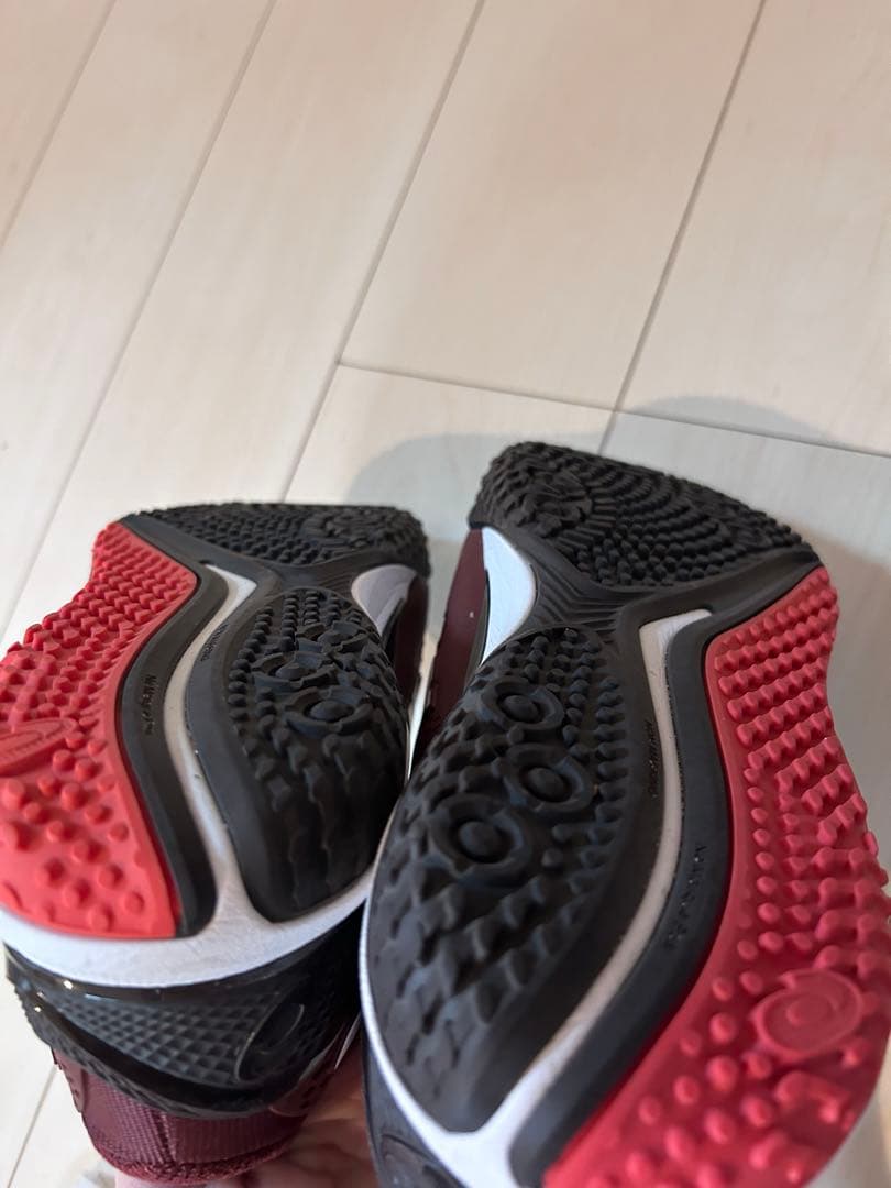 ASICS テニスシューズ バーガンディ