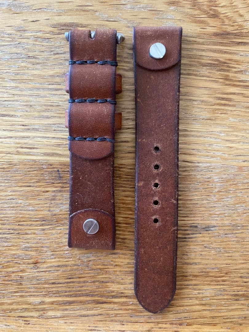 【新品同様】ストーンウォール　Flieger Strap　20mm　ヴィンテージ