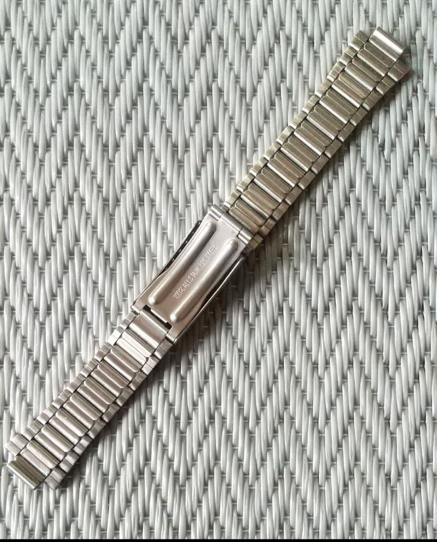 【最終値下げ】　オメガ純正バックル&社外キャタピラタイプブレスレット 20mm