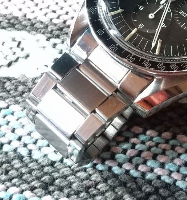 【最終値下げ】　オメガ純正バックル&社外キャタピラタイプブレスレット 20mm