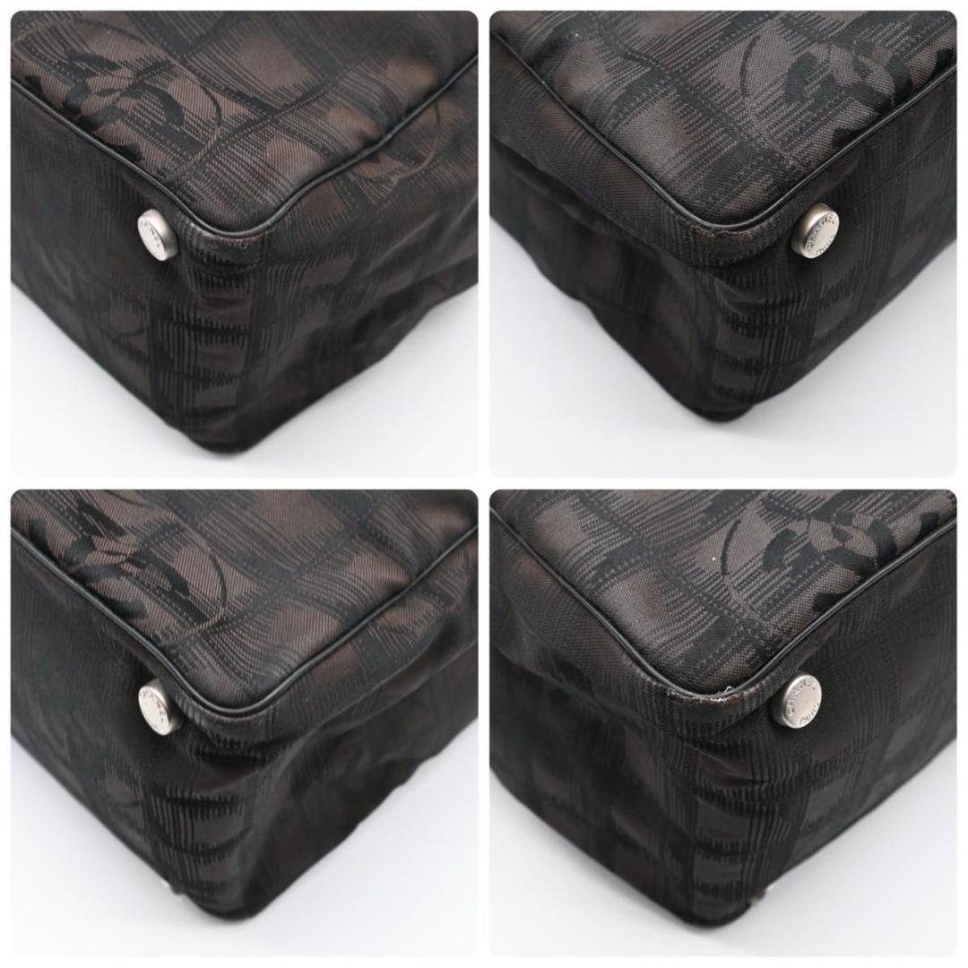 シャネル ニュートラベルライン トートMM ブラウン ナイロン CHANEL
