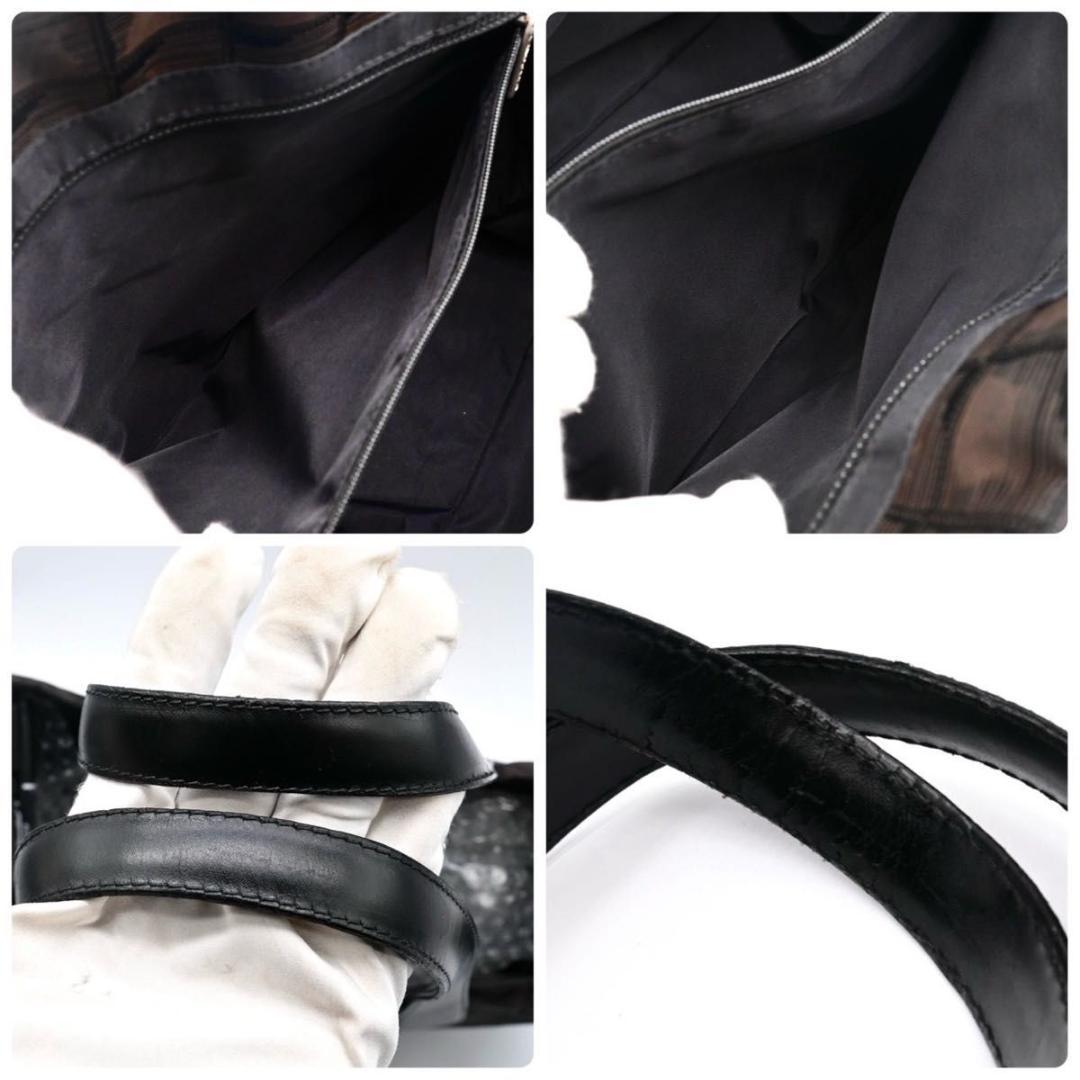 シャネル ニュートラベルライン トートMM ブラウン ナイロン CHANEL