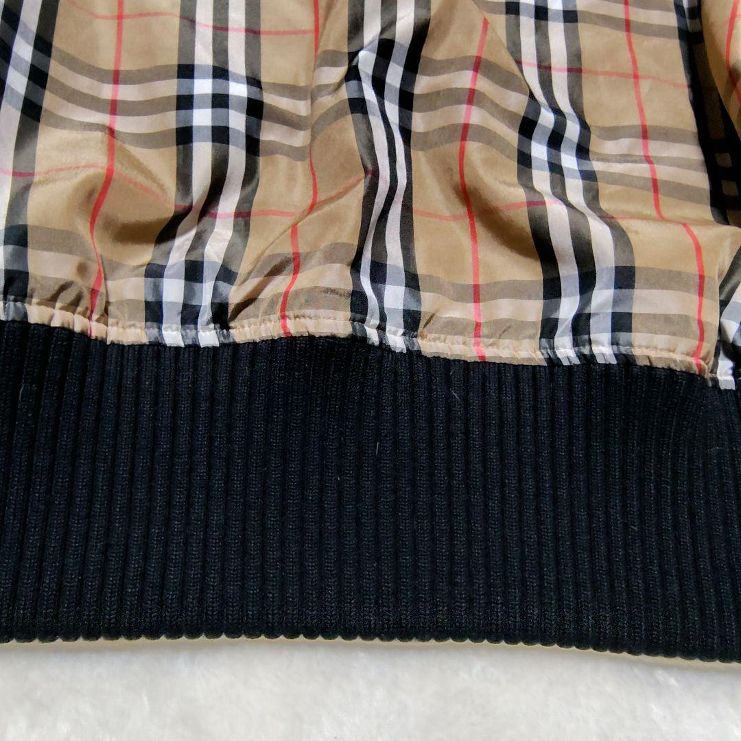 美品 バーバリーロンドン ファー付きジップアップ中綿ベスト　S〜М　ブラック