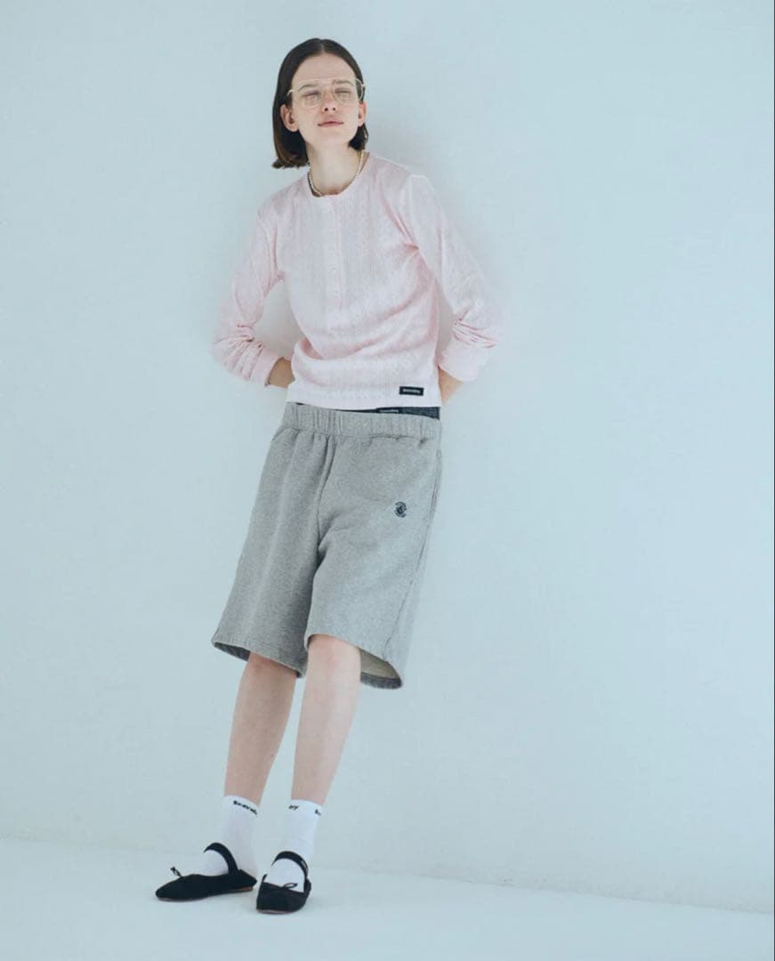 トップス SEA HENLEY NECK L/S TEE